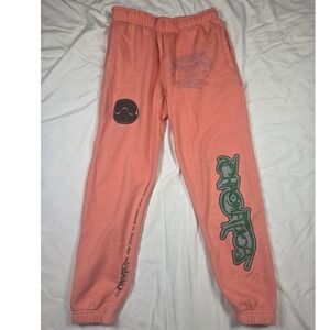 Lady Gaga Chromatica Sweatpants Women Large Pink Graphic Joggers
